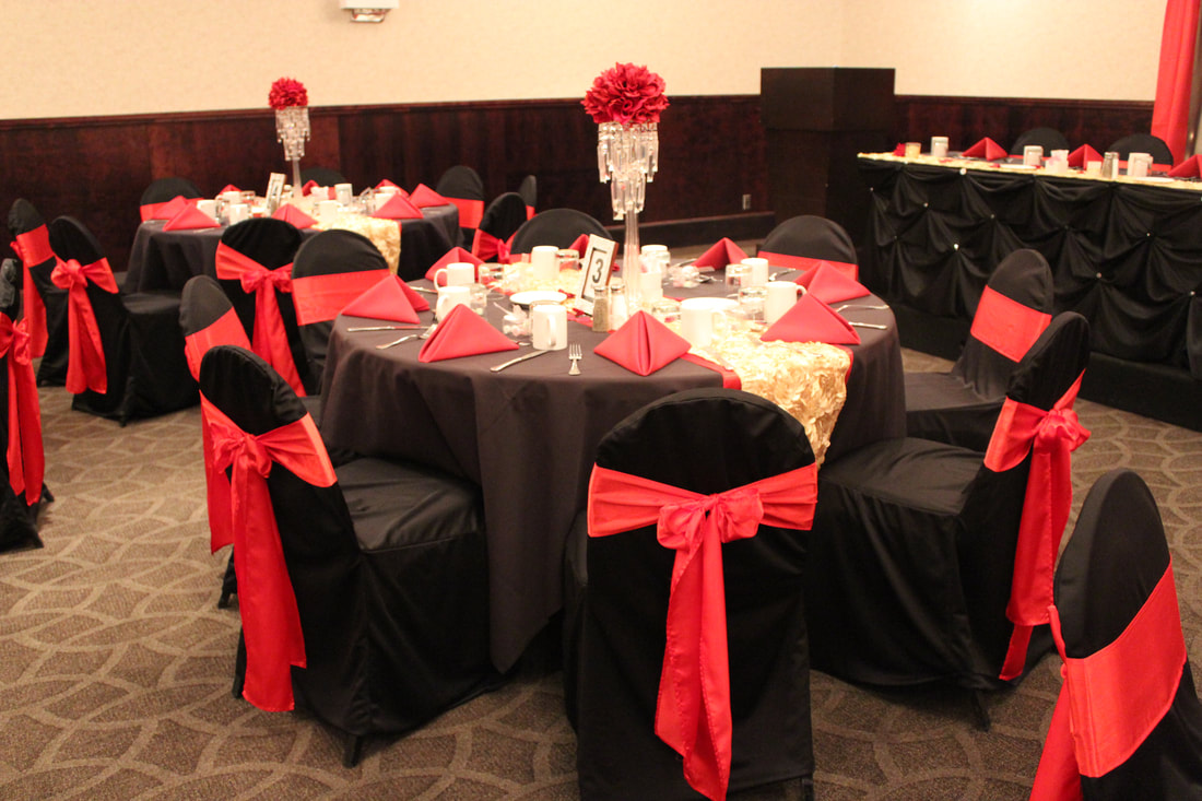 black and gold chair covers